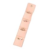 Bolsa de almacenamiento para joyas – Estuche de viaje plegable | Almacenamiento compacto para joyas con cierre magnético | Ideal para anillos, pendientes, pulseras y tachuelas, organismos