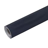 Tejido De Piel Gamuzada Tela De Gamuza Cuero Autoadhesiva Terciopelo For Modificar El Interior Del Coche Artesanía En DIY para Manualidades(Black,20x300cm)