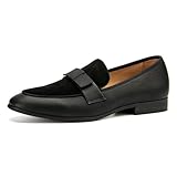 JITAI Zapatos de Cuero para Hombres Patrón de impresión Vestido para Hombres Zapatos holgazán Slip-on Informal Loafer Smoking Slipper, Negro 05, 42 EU (9 UK)