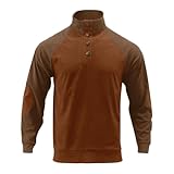 Hoodie Herren Oversize 4XL Hoodie Herren Cord Freizeitjacke ohne Kapuze Pullover Blend Pullis Stehkragen Joggingshirts Warm Sweatshirt bequeme Joggingshirts Fleece Trainingsshirts Sportshirts, naranja