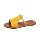 HAOLEI Sandalias Mujer Verano,Chanclas Planas con Puntera Abierta para Mujer Casual Cómodas Sandalias de Playa con Tacones Bajos Ligera Transpirables Pantuflas Pie Ancho Versátiles Zapatos Informal
