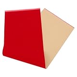 DIYEAH Tela de Fieltro Autoadhesiva Roja de Material Flocado para Manualidades Resistencia al Desgaste y Fácil Instalación, Adecuado para Forrar Cajas y Maletas
