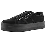 victoria Basket Barcelona Antelina Reciclada & Plataforma & Cordones Al Tono 109205 para Mujer Negro 38