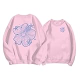 Meet Me At Ocean - Sudadera holgada de manga larga con cuello redondo para mujer, para otoño e invierno, moderna, cómoda, azul celeste, XXL