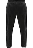 Urban Classics Tb7302-velvet Trackpants Pantalones Casuales, Negro, 5XL Hombres