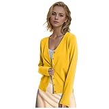Chaqueta de punto para mujer, abrigo de invierno para mujer, talla grande, chaqueta de punto, amarillo, XXL