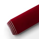 VERIDIANFLOW Tela de terciopelo autoadhesiva de 0,5 x 1,5 m for forro de cajas de objetos de valor, cajones y interiores de automóviles.(6 Burgundy)