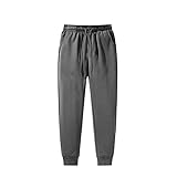 SKYWPOJU Pantalones Deportivos para Hombre Pantalones de Traje de Jogging Transpirables de algodón Pantalones Casuales con Bolsillos y cordón en el Gimnasio (Color : Gray, Size : 4XL)