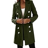 Chaqueta larga para mujer, blazer de manga larga, chaqueta formal informal de trabajo, elegante, entallada, chaqueta frontal abierta, chaqueta de abrigo cómoda, Ejercito Verde, XXL