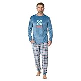 Munich Pijama Terciopelo Manga Larga MU3 para Hombre