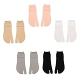 DIKACA 5 pares Calcetines de Dedo Unisex de Verano Diseño Fino y Transpirable Material Suave al Tacto Paquete de Adecuados para Sandalias y Zapatillas Color Aleatorio Color Aleatorio