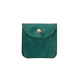 MTKSFDC Bolsa Para Guardar Joyas 10 bolsas de terciopelo for embalaje de joyas con cierre a presión, for anillos, pendientes, pulseras, collares, bodas, fiestas, regalos.(Dark green)