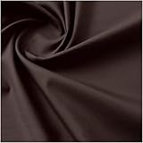 Tela de algodón de color café para coser, 140 cm de ancho, material de algodón suave, tela de ropa (1 yarda) (marrón café, 1,4 x 1 m)