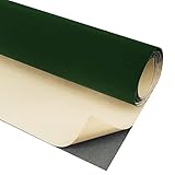 HellooColor Tela de terciopelo autoadhesiva, de 45 x 118 pulgadas, rollo de tela de terciopelo para forro de cajón, decoración de caja de joyería (verde)