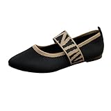 Zapatos de mujer cómodos de verano bonitas bailarinas para mujer, zapatos medievales, planos, de verano, para niñas, cómodos, de terciopelo, anchos, elegantes, para gimnasia, Negro , 37 EU