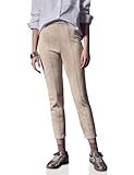 Street One Studio F378183 Pantalón de Terciopelo, Smooth Sand Beige, 34W x 28L Mujeres