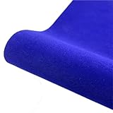 20/40 x 145 cm, forro de terciopelo autoadhesivo, para joyas, papel de contacto, manualidades, tela, tela multicolor para coser (azul, 40 x 145 cm)