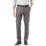 Dockers Signature Khaki Slim Fit Pants, Chino para Hombre, Gris (Magnet), 38W / 32L