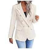 Generisch Traje de trabajo elegante para mujer con bolsillo frontal abierto, Wh1, XXL