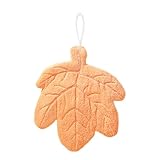 Toalla de baño Decorativa genérica, Toalla de Mano Suave y Absorbente con trabilla – de Forro Polar Coral Forma de Hoja Suave Absorbente para Cocina baño