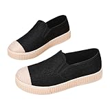 Genérico Zapatos Mary Jane de Terciopelo para Mujer, Zapatos de Baile Pekín de Tela Plana, Ajuste Ancho