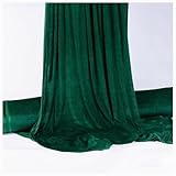 Tela De Terciopelo Tejido Decorativo Triturado Material Elástico Craft Stretch Engrosado Paño Decorativo De Franel Mantel De Cortina(Dark green,1.6x3m)