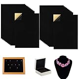 Pegatinas de Terciopelo Negro A4 20 Piezas Autoadhesivas 0,5 mm Tela Adhesiva para Manualidades Decoración Hogar Joyería Bolsas y Proyectos DIY