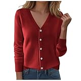 Cárdigan Informal Estampado para Mujer, Chaqueta Tipo cárdigan de Manga Larga Chaqueta Larga Punto Mujer (L)