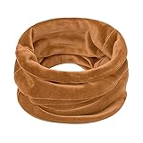 Generisch 2026 Invierno Esquí Cuello Protector de Cuello Mujer Invierno Oro Terciopelo Cortaviento Protección Cuello Bufanda espesada a prueba de viento, naranja, talla única