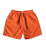 Generico Pantalones cortos de playa para hombre Diarios Casual Transpirable Algodón Pantalones Cortos Hombre Cómodo Jogging Elástico Lino Bermudas Pantalones Cortos de Terciopelo acanalado para Hombre