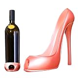 Generico Botellero de mesa – Botellero de resina con diseño A con alto, elegante decoración para el hogar europeo, expositor de vino individual de apoyo, base con suela de terciopelo, rey