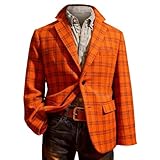 Genérico Blazer de Hombre Americana Slim Fit - Chaqueta Arrival de Corte Moderno con Solapa Muesca, Ideal para navideñas, Bodas y Eventos Formales.