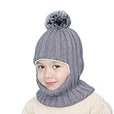 Bufanda de invierno para bebés y niñas - gris - 2- 5 años