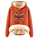 Sudadera con capucha navideña para mujer, forro polar, sudadera con capucha para mujer, cálida, chirstmas, sudadera con capucha, sudadera de Navidad, sudadera con forro de invierno, sudadera con