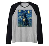 Arte gráfico Pitbull Dog Strong & Cute Black Pit Bull Camiseta Manga Raglan