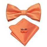 HRWLY Hi-Tie Seda sólido Pajarita Adulto Pajarita Bolsillo Cuadrado Gemelos Conjunto pre-Atado Hombres Bowknot Boda Negocio