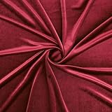 ZELOUF FABRICS Terciopelo elástico | Tela por The Yard | Bricolaje, costura, boda, novia, vestido, baile, disfraz, manualidades | 1 yarda