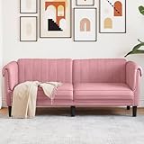 Refined Sofá de 2 plazas Terciopelo Rosa