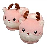 UKKO Zapatillas Invierno Para Hombres Y Zapatillas Para Mujer Animales De Juguete Interior Dinosaur Husky Cat Shoes Warm Home Home Slippers-A1,7.5