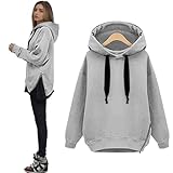 JokeLomple Cazadora Mujer Color Liso abrigo de longitud media Primavera Y Otoño Abrigos Largos Gabardina chaqueta de terciopelo con cuello de solapa Corte Medio Y Diseño Minimalista