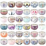 Juego de 36 velas perfumadas para el hogar, alivio relajante del estrés, aromaterapia, cera de soja natural y fragancia, regalos para mujeres, mamá, mejor amiga, esposa, cumpleaños