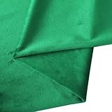 Tela de terciopelo, 150 cm x 200 cm, tela suave para tapicería y ropa, resistente a las arrugas, tela de tapicería de terciopelo para ropa y manualidades (verde oscuro)
