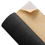 Hojas adhesivas de fieltro autoadhesivas, tela de terciopelo, hojas de fieltro para arte y manualidades, forro de fieltro para joyero, 14.2 x 98 pulgadas (negro)