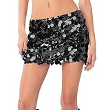 Falda de lentejuelas para mujer, minifalda de lentejuelas con purpurina brillante, faldas de tubo ajustadas, vestido ajustado con purpurina, vestido de baile, fiesta de club callejero, Negro, L