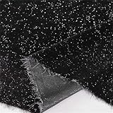 Tela de terciopelo estrellado brillante de 140 cm de ancho, tejido suave, liso, no elástico, para vestidos, faldas, decoración de fondo, costura