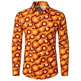 Camisa Estampado Floral Estilo Bohemio, Informal Manga Larga Botones Hippies Festivales Música Exterior