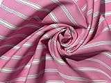 Popelina 100% algodón de 58 pulgadas de ancho, disponible en 2 colores rosa y azul [17757/58] rosa, blanco y negro