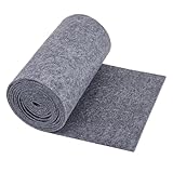 BENECREAT Rollo de fieltro gris de 3.28 yardas, tela de fieltro no tejida de 9.45 pulgadas de ancho, tela de fieltro para patchwork, costura, desocoración, manualidades, bricolaje, 3 mm de grosor
