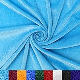 Tela de terciopelo aplastado de 2 m, venta por metros, brillante, 160 cm de ancho, para cortinas, escenarios, disfraces, vestidos, vestidos, tela decorativa de terciopelo aplastado, mantel de