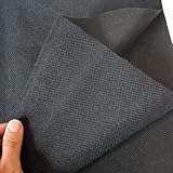 Camino de mesa de lino grueso de alta calidad de 145 cm, tela negra versátil para bodas, hogar, fiestas, decoración de Navidad, eventos de jardinería, 500 x 145 cm, material de fibra de lino